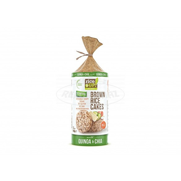 Rice up puffasztott szelet chiamag-quinoa Barnarizs 120g