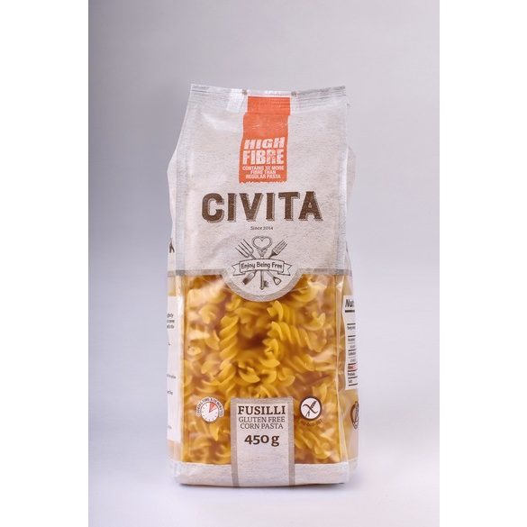 Civita kukoricatészta gluténmentes Fussili/orsó/MR 450g