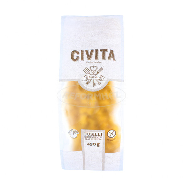 Civita kukoricatészta gluténmentes Fusilli/orsó/AR 450g