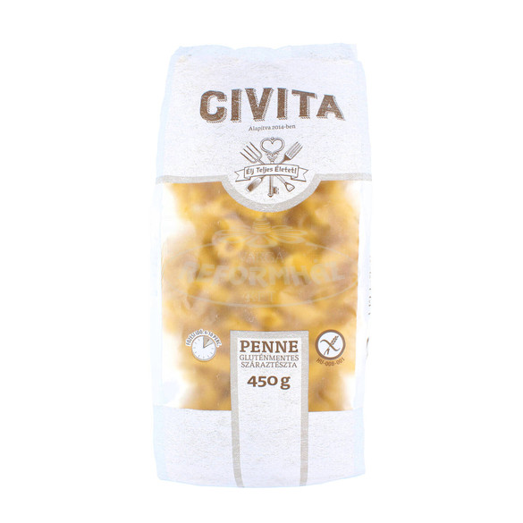 Civita kukoricatészta gluténmentes penne AR 450g