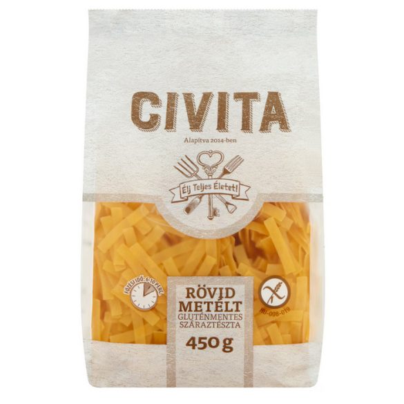 Civita kukoricatészta gluténmentes rövid metélt AR 450g