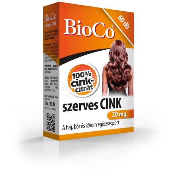 BioCo szerves cink 20mg 60x