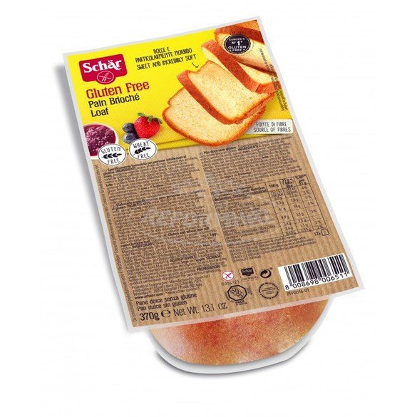 Schar gluténmentes Pain Brioché édes kenyér 370g