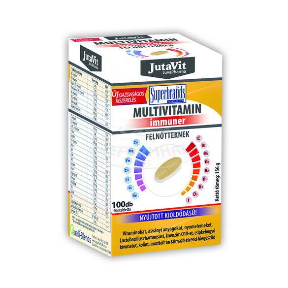 Jutavit Multivitamin Immuner filmtabletta felnőtteknek 100x