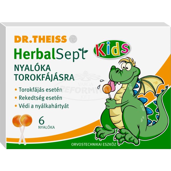 Dr Theiss Herbalsept nyalóka torokfájásra 6db