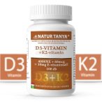 Natur Tanya szerves D3 és K2 +E vitamin 100x