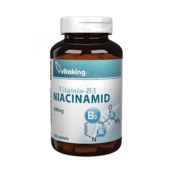 Vitaking Niacinamid B-3 vitamin tabletta 500mg 100x