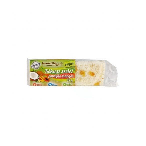 Bonetta vegán kókusz szelet papayás mangós 35g