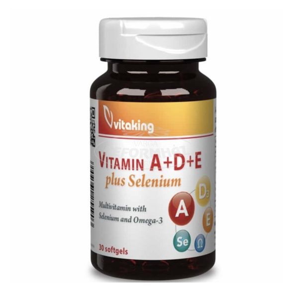 Vitaking A+D+E plus Selenium lágykapszula 30x