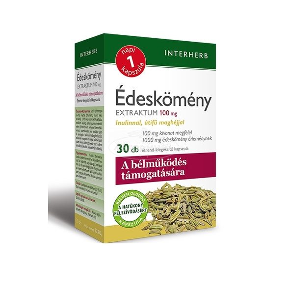 Interherb napi 1 Édeskömény extraktum 100mg kapszula 30x