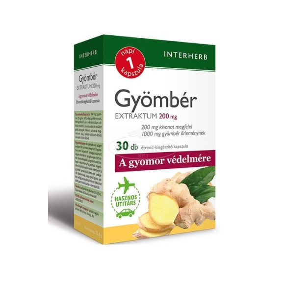 Interherb Napi 1 Gyömbér Extraktum 200mg kapszula 30x