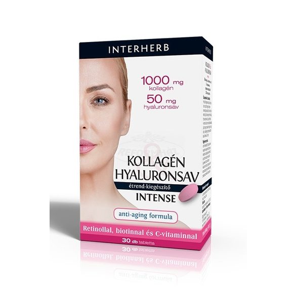 Interherb Kollagén Hyaluronsav Intense tabletta 30x