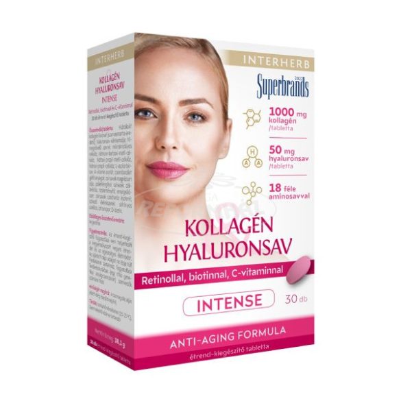 Interherb Kollagén Hyaluronsav Intense tabletta 30x