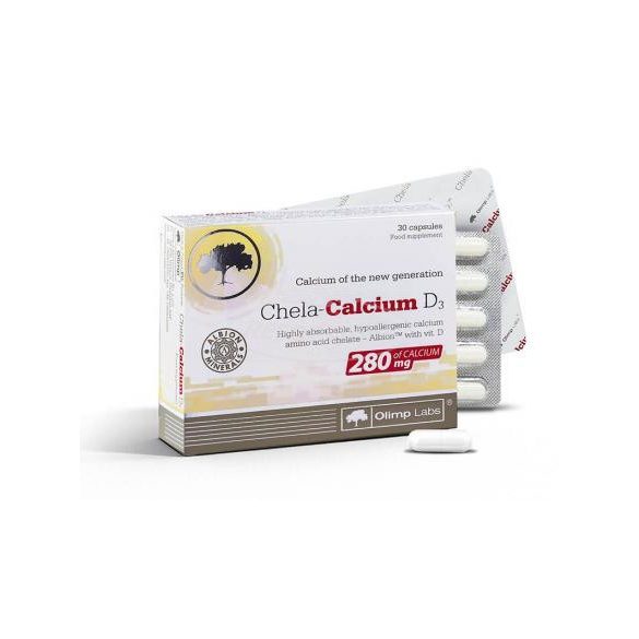 Olimp Labs Chela-Calcium D3 280 mg Szerves kalcium 30x