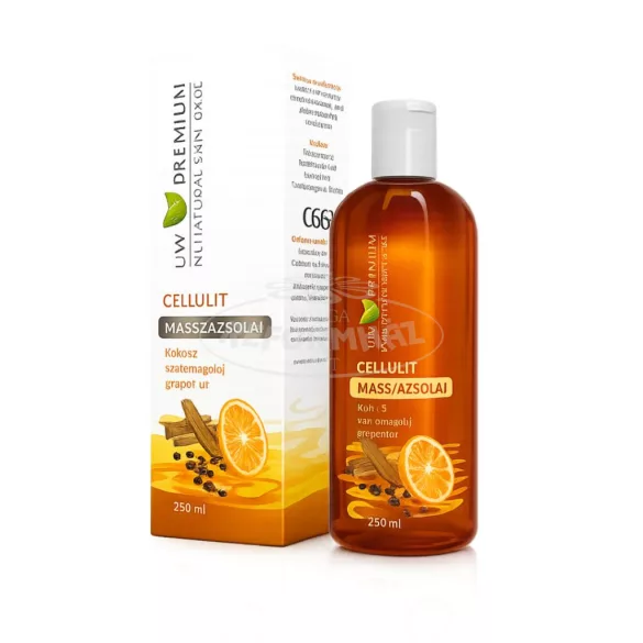 UW Premium masszázsolaj cellulit fahéj,bors,narancs 250ml