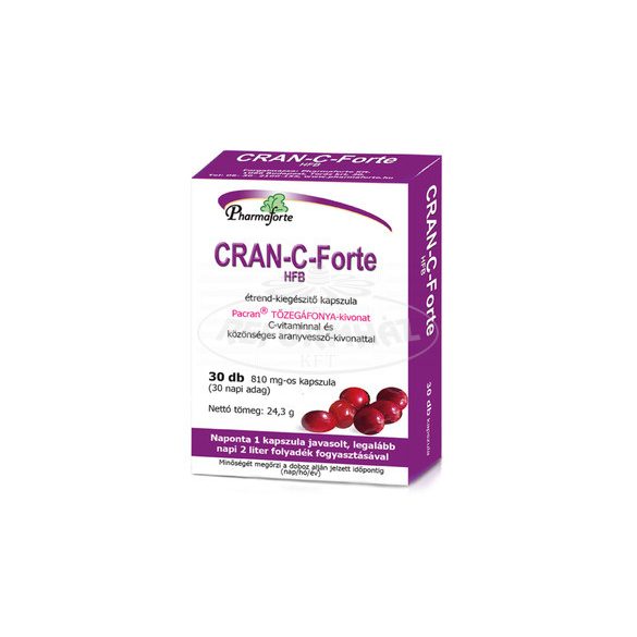 Cran-C-Forte HFB tőzegáfonya kapszula 810mg 30x