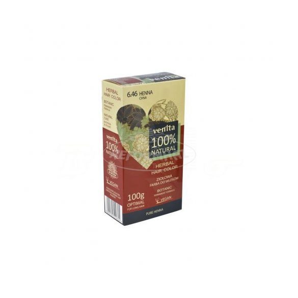 Venita 100% natural gyógynöv porhajfesték 6,46  henna 100g