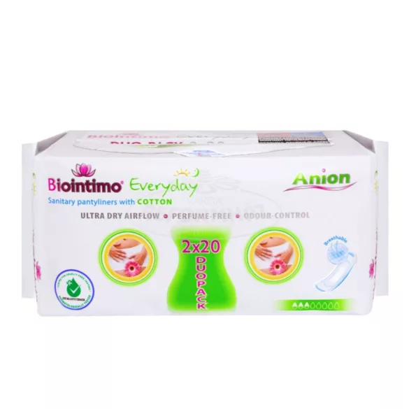 Biointimo Anion Everyday tisztasági betét Duopack  2x20 40x
