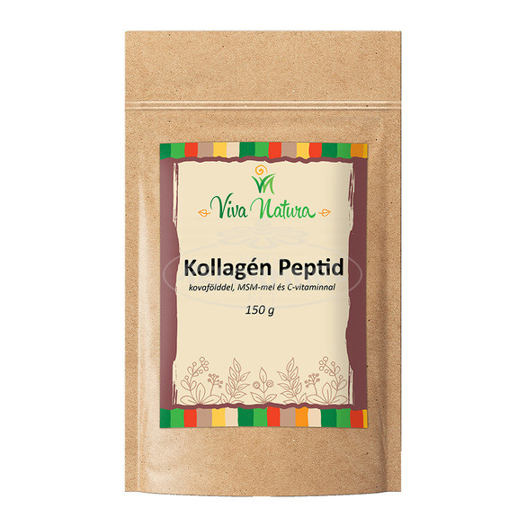 Viva Natura Kollagén peptid [C-vitamin, kovaföld, msm] 150g