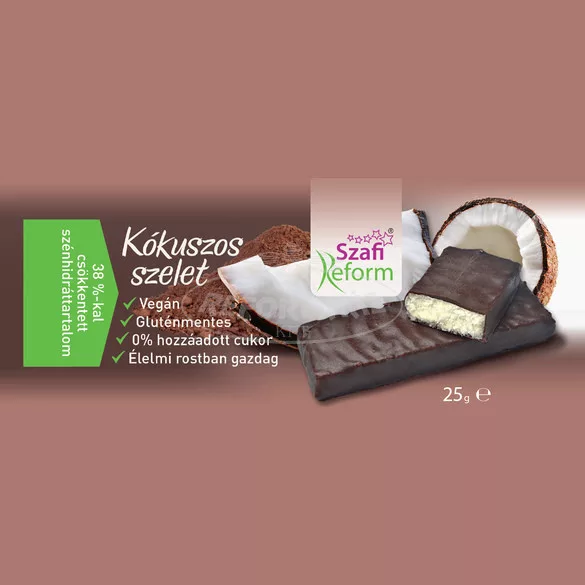 Szafi Reform Kókuszos szelet 25g