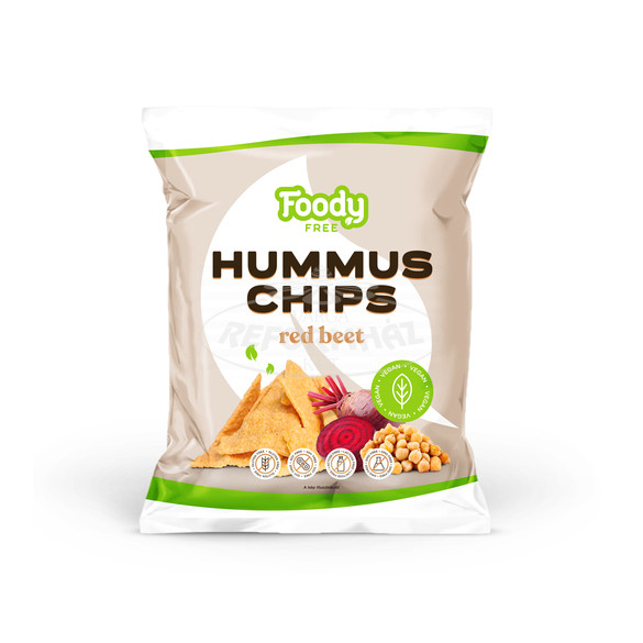 Foody Free hummus chips céklával gluténm. 50g