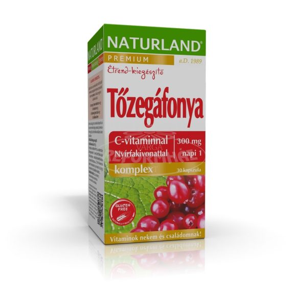 Naturland tőzegáfonya komplex kapszula c-vitaminnal 30x