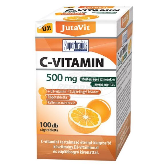 JutaVit C-vitamin 500mg rágótabletta narancsos 100x