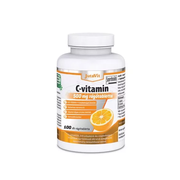 JutaVit C-vitamin 500mg rágótabletta narancsos 100x