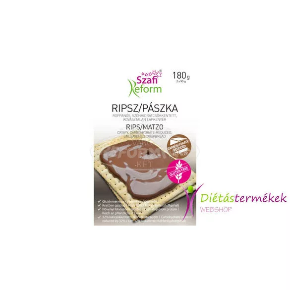 Szafi Reform Pászka roppanós gluténmentes csökk.szénhidr 180g