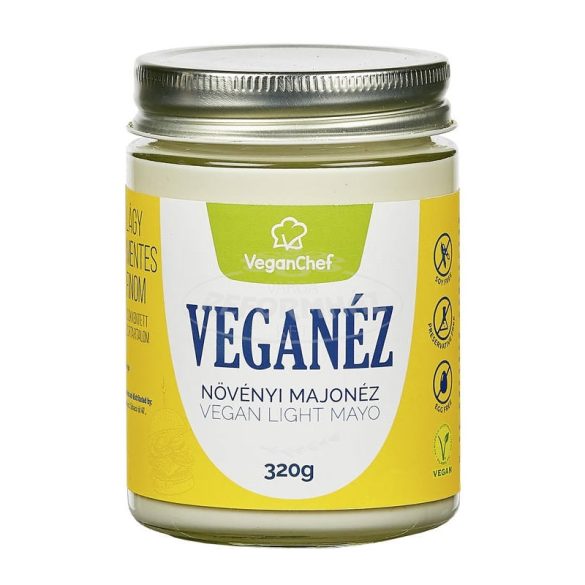 Veganchef Veganéz Light növényi majonéz üveges kiszeré 320g