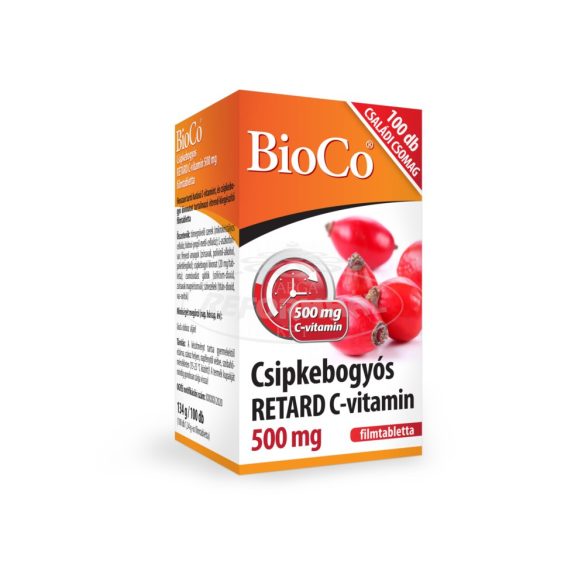 BioCo Csipkebogyós retard c-vitamin 500mg 100x
