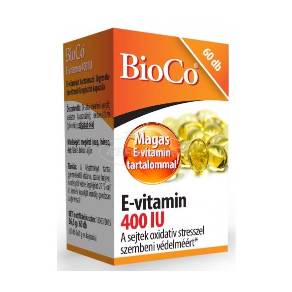 BioCo E-vitamin 400 IU 60x