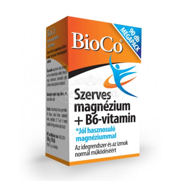 BioCo szerves magnézium+B6 MEGAPACK 90x