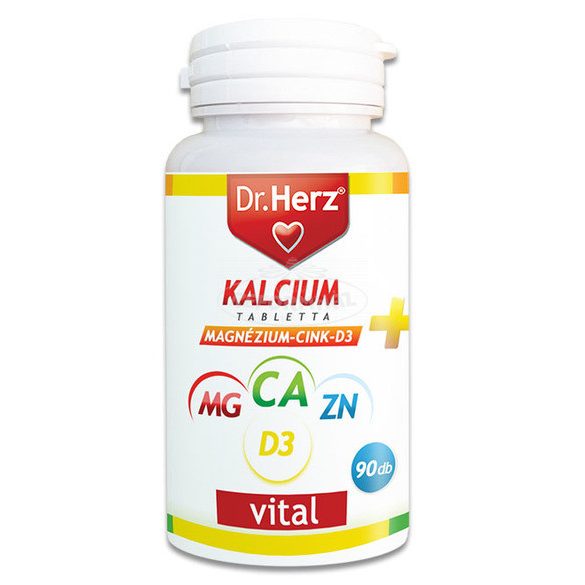 Dr Herz kalcium magnézium-cink-D3 tabletta 90x