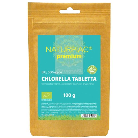 NaturPiac bio chlorella tabletta 100g