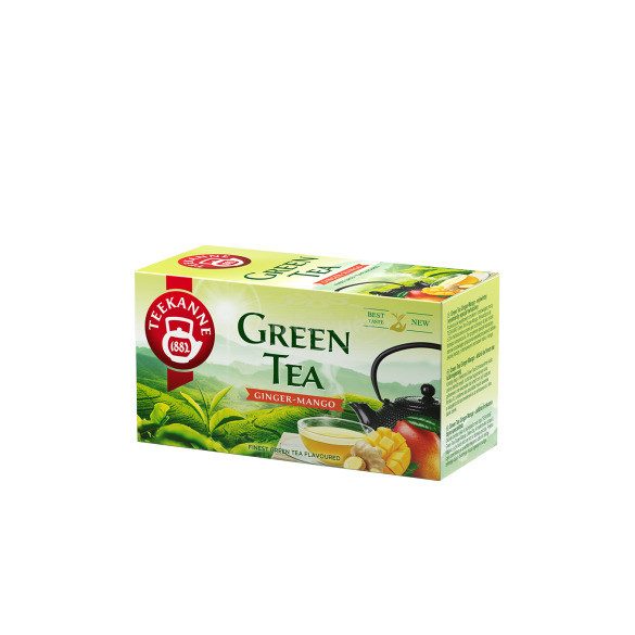Teekanne Zöld tea mangó-gyömbér filteres 20x