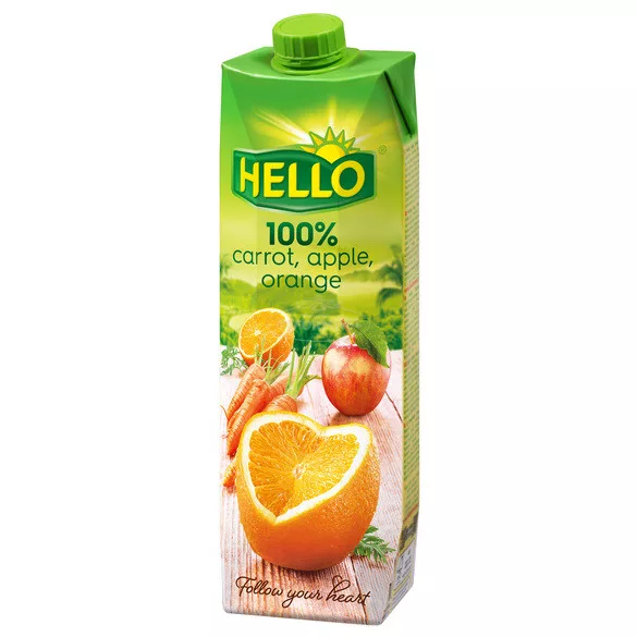 Hello Sárgarépa-narancs-alma 100% 1l