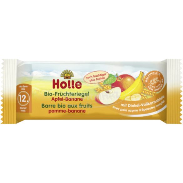 Holle bio gyümölcsszelet alma banán 25g