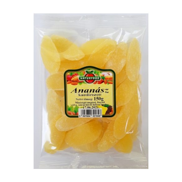 Naturfood kandírozott ananász 150g