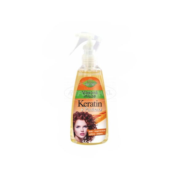 Bione keratin+panthenol 'folyékony haj' spray Regeneráló, térfogatnövelő 260ml