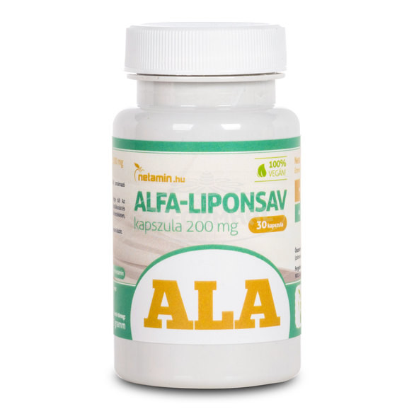 Netamin alfa-liponsav [ala] kapszula 200mg 30x