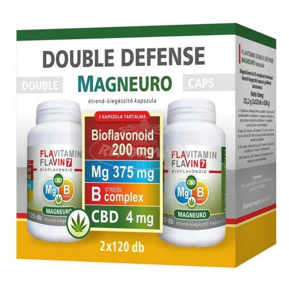 Flavitamin Magneuro kapszula Mg+B-komplex+CBD 2*120x 240x