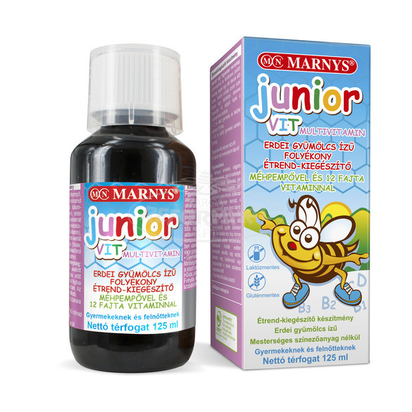 Marnys JUNIOR VIT multivitamin üveges erdei gyümölcs 125ml