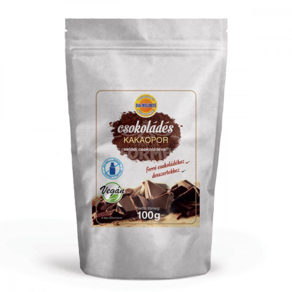 Dia-Wellness csokoládés kakaópor tejmentes 100g