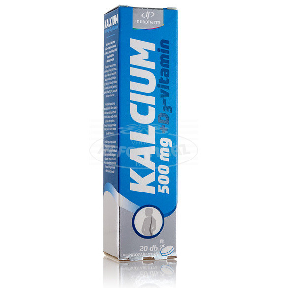 Innopharm Calcium Express 500 mg +D3 vitamin citrom nar 20x