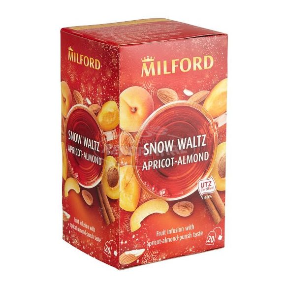 Milford gyümöLcstea snow waltz sárgabar.-mandula-puncs 20x