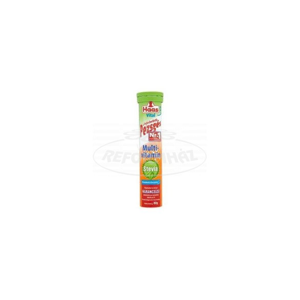 Haas pezsgőtabletta Stevia Multivitamin 20x