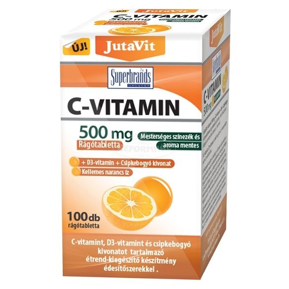 JutaVit C-vitamin KID 200mg narancs ízű rágótabletta 100x