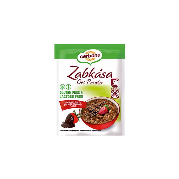 Cerbona gluténmentes zabkása csoki-eper 50g