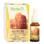 Herba D D3+K1+K2 vitamin komplex 20ml